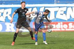 3. Liga - 1. FC Magdeburg - FC Ingolstadt 04 - Zusammenstoß, Stefan Kutschke (30, FCI) Bittroff Alexander (24 Magdeburg)