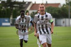 Bayernliga Nord - Saison 2026/27 - FC Ingolstadt 04 II - ASV Cham -  Der 1:0 Führungstreffer durch - Fabio Riedl weiss FCI - jubel - XXXXX - Foto: Meyer Jürgen