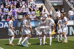 Relegation 2 - VfL Osnabrück - FC Ingolstadt 04 - Tor 2:1 durch Filip Bilbija (35, FCI) Jubel mit Fatih Kaya (9, FCI) Marcel Gaus (19, FCI) Stefan Kutschke (30, FCI) Michael Heinloth (17, FCI) Dominik Franke (3 FCI) Tobias Schröck (21, FCI) Björn Paulsen 