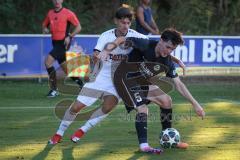 Landesliga - Saison 2026/27 - SV Manching - VFR Neuburg - Vincent Amann (Nr.5 - SV Manching) - Bauer Philippe weiss Neuburg - Foto: Meyer Jürgen