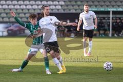 3. Liga - VfB Lübeck - FC Ingolstadt 04 - Lucas Wolf (35 Lübeck) Jonatan Kotzke (25 FCI)