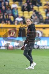 3. Liga; Dynamo Dresden - FC Ingolstadt 04; Cheftrainerin Sabrina Wittmann (FCI) vor dem Spiel