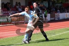 2. Fußball-Liga - Frauen - Saison 2023/2024 - FC Ingolstadt 04 - SG 99 Andernach - Katharina Schmittmann (Nr.26 - FCI Frauen) - Leonie Stöhr (Nr.9 - Andernach) - Foto: Meyer Jürgen