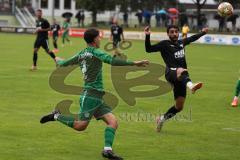 Bezirksliga - Saison 2024/25 - Freundschaftsspiel - SV Manching - TSV Gaimersheim - Kemal Calik (Nr.2 - SV Manching) - Hakan Düzgün (Nr.25 - TSV Gaimersheim) - Foto: Meyer Jürgen