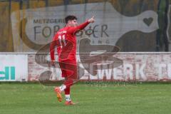 Kreisklasse - Saison 2025/26- TSV Pförring - SV Karlshuld-  - Der 2:1 Führungstreffer durch Simon Böck rot Pförring - jubel - XXXXX - Foto: Meyer Jürgen