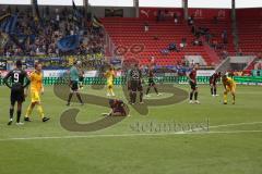 3.Liga - Saison 2023/2024 - FC Ingolstadt 04 -  1. FC Saarbrücken - Das Spiel ist aus - Foto: Meyer Jürgen