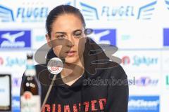 3. Liga; FC Hansa Rostock - FC Ingolstadt 04; Interview Pressekonferenz Cheftrainerin Sabrina Wittmann (FCI) Niederlage, 2:0