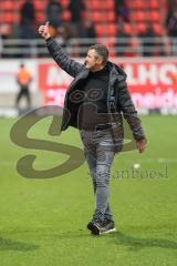 3. Liga; FC Ingolstadt 04 - 
Rot-Weiss Essen; Sieg Jubel Freude Cheftrainer Michael Köllner (FCI)