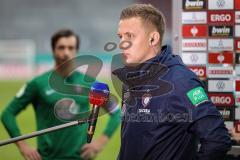 DFB Pokal; FC Ingolstadt 04 - Erzgebirge Aue; Interview Cheftrainer Aleksey Shpilevski (Aue)