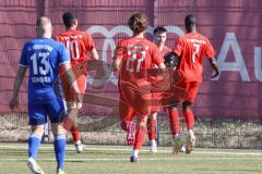 Bayernliga Süd - Saison 2022/2023 - FC Ingolstadt 04 - FC Deisenhofen -Der 1:0 Führungstreffer durch Mussa Fofanah (Nr.7 - FCI II) - jubel -  Foto: Meyer Jürgen