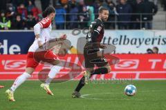 2.BL; SSV Jahn Regensburg - FC Ingolstadt 04; Rico Preißinger (6, FCI)