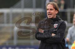3. Liga; VfB Oldenburg - FC Ingolstadt 04; Cheftrainer Rüdiger Rehm (FCI) an der Seitenlinie, Spielerbank