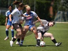 Testspiel - 2. Bundesliga Frauen - Saison 2026/27  - FC Ingolstadt 04 Frauen -  - Katharina Bauer (Nr.3 - FCI Frauen) - Jule Krips blau Hoffenheim  - Foto: Meyer Jürgen