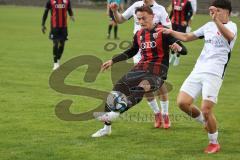Bayernliga Nord - Saison 2024/25 - FC Ingolstadt 04 II - ATSV Erlangen - Aurel Kuqanaj (Nr.27 - FCI U21) - Rexhepi Ensar weiss Erlangen - Foto: Meyer Jürgen