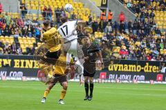 3.Liga - Saison 2022/2023 - Dynamo Dresden - FC Ingolstadt 04 - Calvin Brackelmann (Nr.17 - FCI) - Kyrylo Melichenko (Nr.17 - Dynamo Dresden) - Foto: Meyer Jürgen