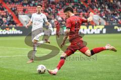 3. Liga; FC Ingolstadt 04 - TSG Hoffenheim II; Linus Rosenlöcher (19, FCI) Erlein Luca (24 TSG)