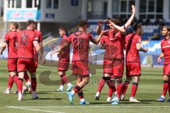 3. Liga - Saison 2025/26 - TSG Hoffenheim II - FC Ingolstadt 04  - Marcel Costly (Nr.22 - FCI) schiesst den 0:2 Führungstreffer - jubel - XXXXX - Foto: Meyer Jürgen