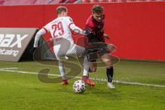 3. Liga - FC Ingolstadt 04 - Hallescher FC - Dennis Eckert Ayensa (7, FCI) gegen Boeder Lukas (29 Halle)