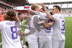 3. Liga; FC Ingolstadt 04 - SC Verl; Tor Jubel Treffer Tobias Bech (11, FCI) Patrick Schmidt (9, FCI) Dominik Franke (3 FCI) Tim Civeja (8, FCI)