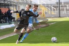 Toto Pokal - TSV 1860 München - FC Ingolstadt 04 - Patrick Sussek (37, FCI) Lex Stefan (7, 1860) Zweikampf