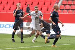 3. Liga; FC Ingolstadt 04 - SpVgg Unterhaching; Benjamin Kanuric (8, FCI) Tor Jubel Treffer 1:0, Schifferl Raphael (37 SpVgg) Westermeier Ben (6 SpVgg) Stiefler Manuel (8 SpVgg)