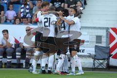 3.Liga - Saison 2022/2023 - VFL Osnabrück - FC Ingolstadt 04 - Röhl Merlin (Nr.34 - FCI) - mit dem 0:1 Führungstreffer - Jubel - Foto: Meyer Jürgen