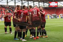 Relegation 1 - FC Ingolstadt 04 - VfL Osnabrück - Tor Jubel Fatih Kaya (9, FCI) Filip Bilbija (35, FCI) Robin Krauße (23, FCI) Tobias Schröck (21, FCI) Dominik Franke (3 FCI) Marc Stendera (10, FCI) Björn Paulsen (4, FCI)