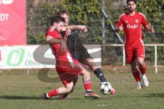Kreisklasse - Saison 2024/25- Türkisch SV Ingolstadt - TSV Gaimersheim II - Josip Kujundzic rot Türkisch - Philipp Dosch schwarz Gaimersheim - Foto: Meyer Jürgen