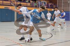 Hallenturnier MTV Ingolstadt - Saison 2025/26 - MTV Ingolstadt - Reichertshofen - Efe Bulut weiss Reichertshofen - Levin Egredzija blau MTV - Foto: Meyer Jürgen