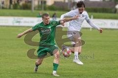 Landesliga - Saison 2024/25 - SV Manching - FC Kempten - Sebastian Graßl (Nr.10 - SV Manching) - Graf Marcel weiss Kempten  - Foto: Meyer Jürgen