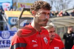 3. Liga; SV Meppen - FC Ingolstadt 04; warmup vor dem Spiel Calvin Brackelmann (17, FCI)