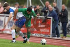 Bezirksliga - Saison 2023/2024 - TSV Gaimersheim - TSV Rohrbach  - Hakan Düzgün (Nr.25 - Gaimersheim) grün - Hannes Frank #17 weiss Rohrbach - Foto: Meyer Jürgen