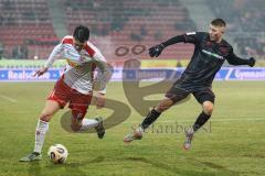 3. Liga; SSV Jahn Regensburg - FC Ingolstadt 04; Mätzler Leo (31 SSV) Fredrik Carlsen (8, FCI)