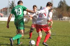 Bezirksliga - Saison 2023/24 - TSV Gaimersheim - FC Schwabing München -  - Nicolea Nechita (Nr.19 Gaimersheim) - Lasse Betthäuser weiss Schwabing - Foto: Meyer Jürgen