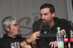 3.Liga - Saison 2022/2023 - FC Ingolstadt 04 -  - Fantreffen im Sporttreff - Italo Mele - Sportdirektor Malte  Metzelder (FCI) - Foto: Markus Banai