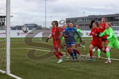 2. Frauen-Bundesliga - Saison 2021/2022 - FC Ingolstadt 04 - VFL Wolfsburg II - Der 1:0 Führungstreffer durch Fritz Anna-Lena (#19 FCI) - Wagner Melanie Torwart Wolfsburg - jubel - Foto: Meyer Jürgen