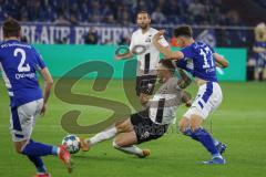 2.BL; FC Schalke 04 - FC Ingolstadt 04; Patrick Schmidt (32, FCI) Flick Florian (17 S04) Ouwejan Thomas (2 S04)