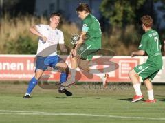 Landesliga - Saison 2026/27 - SV Manching - SC Olching - Sebastian  Graßl (Nr.10 - SV Manching) - Hofmann Florian weiss Olching - Foto: Meyer Jürgen
