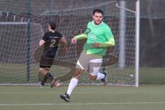 Bezirksliga - Saison 2025/26 - FC Fatih Ingolstadt - TSV 54 - DJK München - Murat Sucuoglu (Nr.9 - FC Fatih) mit dem 1:1 Ausgleichstreffer - Manuel Exner schwarz München - XXXXX - Foto: Meyer Jürgen