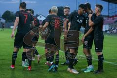 Bayernliga Süd - Saison 2021/2022 - FC Ingolstadt 04 II - SV Donaustauf - Görtler Patrick (#9 FCI) trifft zum 2:2 Ausgleichstreffer - jubel - Foto: Jürgen Meyer