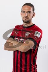 Valmir Sulejmani (7, FCI) ; FC Ingolstadt 04; 3.Liga, Porträttermin 2022/2023