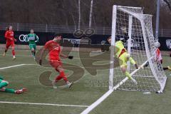 Freundschaftsspiel - Saison 2022/2023 - FC Ingolstadt 04 - VFB Eichstätt - Tor durch Stoßberger Tobias grün Eichstätt - jubel - Torwart Zech Ludwig (Nr.1 - Fc Ingolstadt 04 II) - Foto: Meyer Jürgen