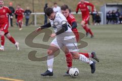 2024_2_4 - Bezirksliga - Saison 2023/24 - Freundschaftsspiel - TSV Gaimersheim - DJK Limes - Denis Janjic weiss Gaimersheim - Dominik Frei rot Limes - Foto: Meyer Jürgen