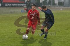 Bayernliga Süd - Saison 2021/2022 - FC Ingolstadt 04 II - TSV 1860 München II - Senger Michael (#21 FCI) - Gresler Maxim #3 blau München - Foto: Meyer Jürgen