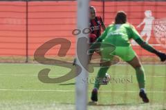2. Bundesliga Frauen - Saison 2024/25 - FC Ingolstadt 04 Frauen - SC Sand - Pija Reininger (Nr.21 - FCI Frauen) - Baum Jule Torwart Sand - Foto: Meyer Jürgen