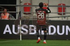 3. Liga - Saison 2026/27 - FC Ingolstadt 04 - TSG Hoffenheim II - Nishan Velupillay (Nr.28 - FCI) mit dem 1:0 Führungstreffer - jubel - Foto: Meyer Jürgen
