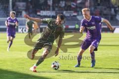 3. Liga; VfL Osnabrück - FC Ingolstadt 04; Zweikampf Kampf um den Ball Gustav Christensen (24, FCI) Wiemann Niklas (25 VFL)