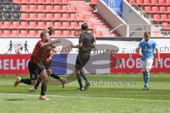 3. Liga - FC Ingolstadt 04 - TSV 1860 München - Marc Stendera (10, FCI) überwindet Torwart Kretzschmar Tom (40, 1860) und erzielt das 2:0 Schuß Tor Jubel