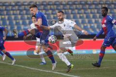 3. Liga - KFC Uerdingen 05 - FC Ingolstadt 04 - Zweikampf Fatih Kaya (9, FCI) Schneider Leon (15 KFC)