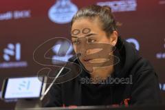 3. Liga; FC Ingolstadt 04 - Hannover 96 II; Interview Pressekonferenz Cheftrainerin Sabrina Wittmann (FCI) 3:3